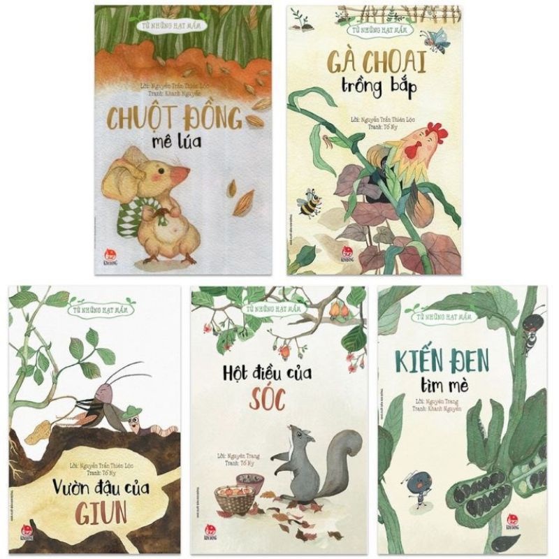 Sách - Bộ 5 quyển Thơ Từ những hạt mầm.