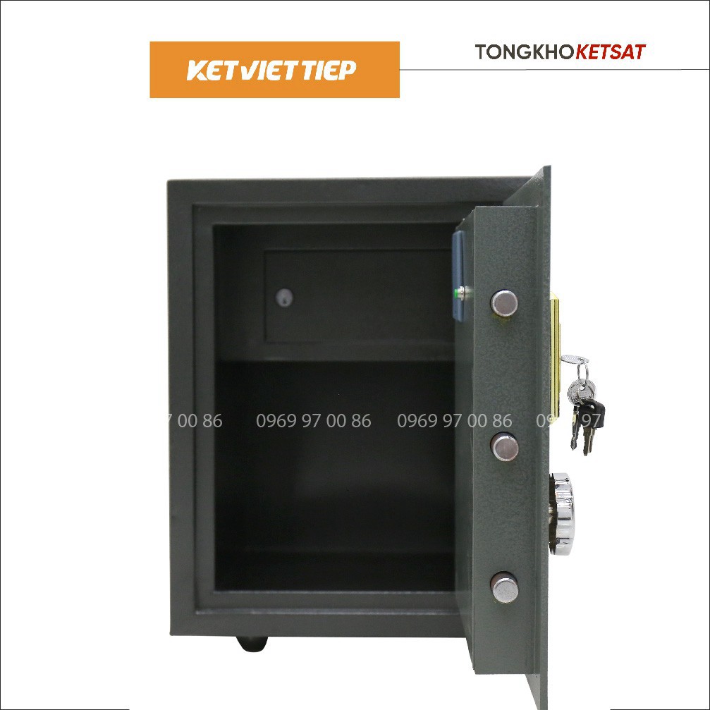 Két Sắt Vân Tay Việt Tiệp KV304-VT 2 Tầng Thiết Kế Thông Minh (Miễn Phí Giao Hàng) FREESHIP TOÀN QUỐC