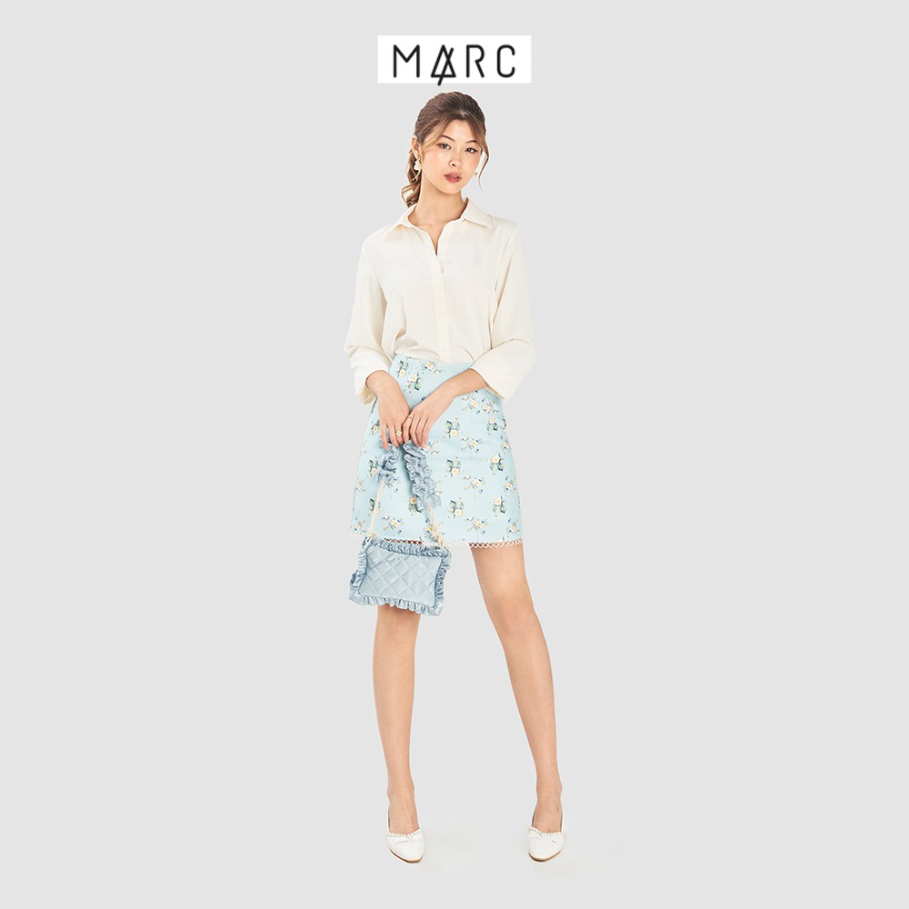 Váy nữ MARC FASHION mini viền ren họa tiết hoa | BigBuy360 - bigbuy360.vn