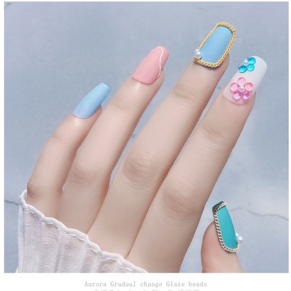 Đá giọt sương đính móng, đá giọt nước trang trí nail mix size