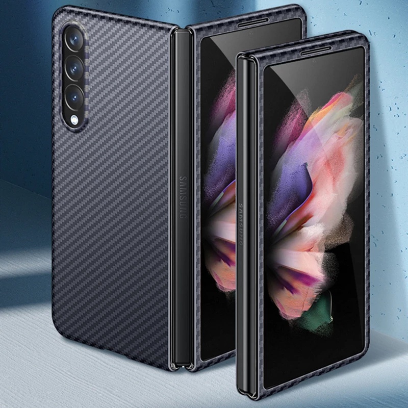 Ốp điện thoại sợi carbon 2 trong 1 dành cho Samsung Z Fold 3