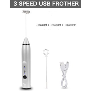 [HOT] ⚡Máy đánh trứng⚡ tạo bọt cà phê mini 3 tốc độ siêu tiện lợi