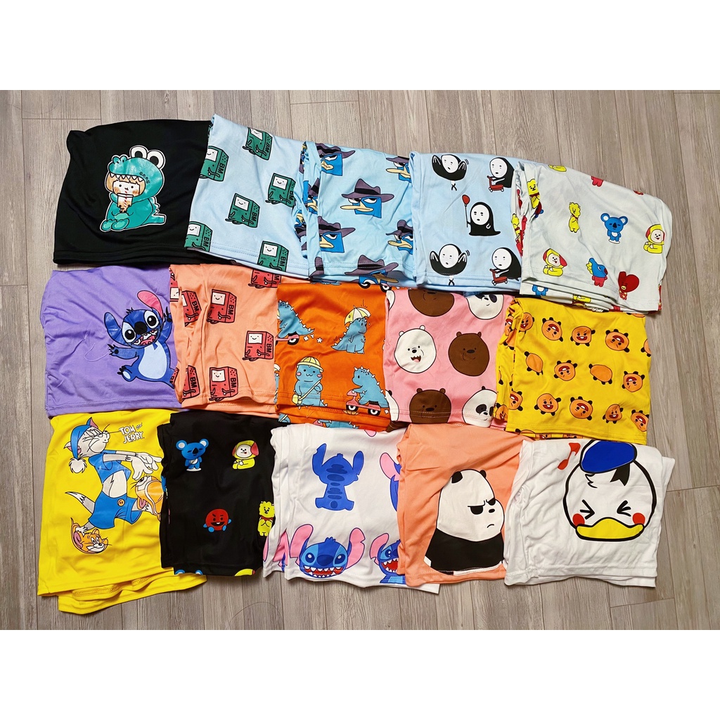 Quần Đùi Hình Thú Hoạt Hình  - Quần Short Unisex ,Nam Nữ Đều Mặc Được, Chất Thun Thể Thao Thoáng Mát, Đồ Mặc Nhà