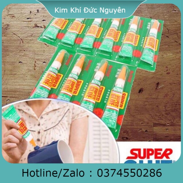 Vỉ 12 tuýp keo dán đa năng Super Glue Alteco KIM KHÍ ĐỨC NGUYÊN