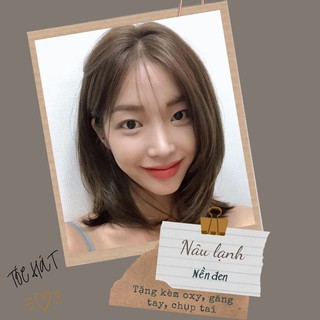 Thuốc nhuộm tóc màu NÂU LẠNH kèm trợ nhuộm