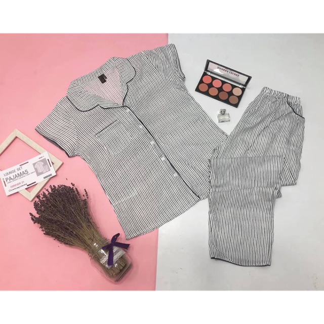 Sét đồ bộ dài tole - lanh PAJAMAS - hàng xuất khẩu f21 -phù hợp với mọi lứa tuổi - hàng xưởng nhà may