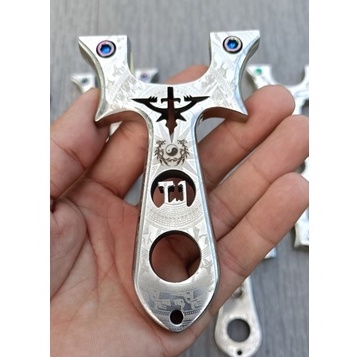 Ná cao su huyết kiếm T1 vân trống đồng + 2 dây + lục giác
