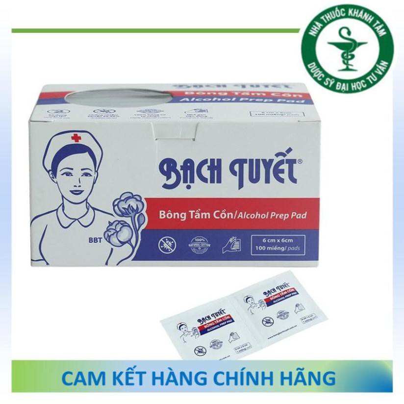 ! ! Bông Tẩm Cồn Bạch Tuyết - Alcol pad - Alcohol pad