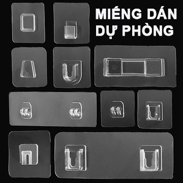 Miếng dán tường thay thế, miếng dán dự phòng cho kệ nhà tắm, kệ nhà bếp, giỏ inox, kệ góc tường