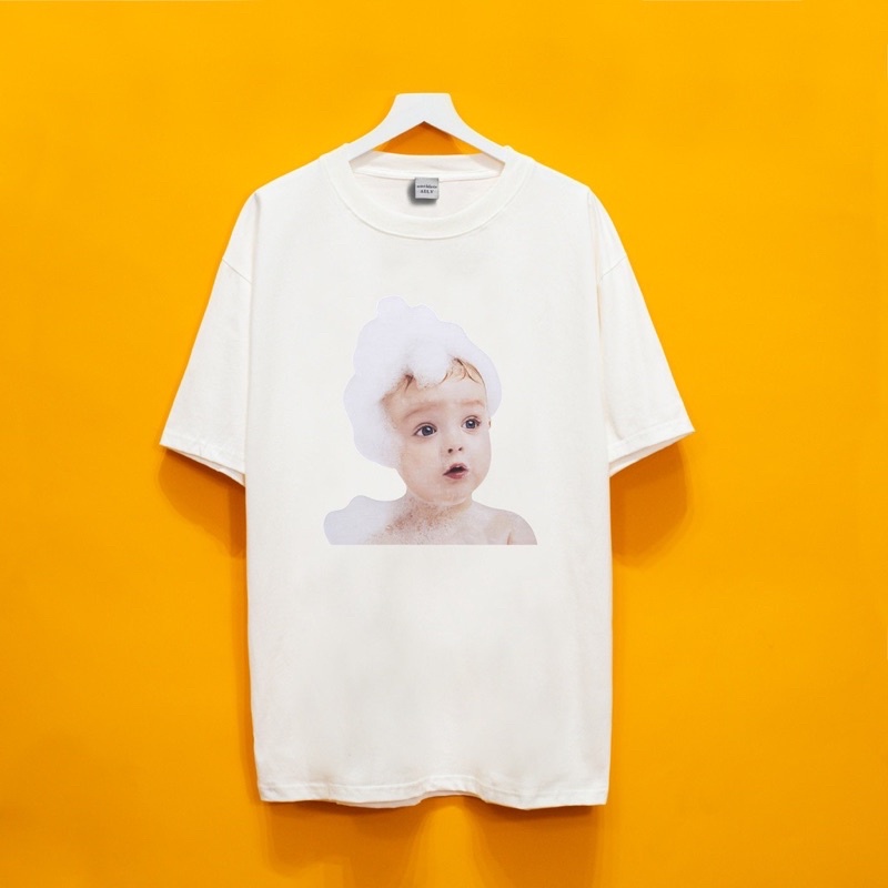 Áo thun ADLV nam nữ in hình bé xà bông nhiều màu sắc