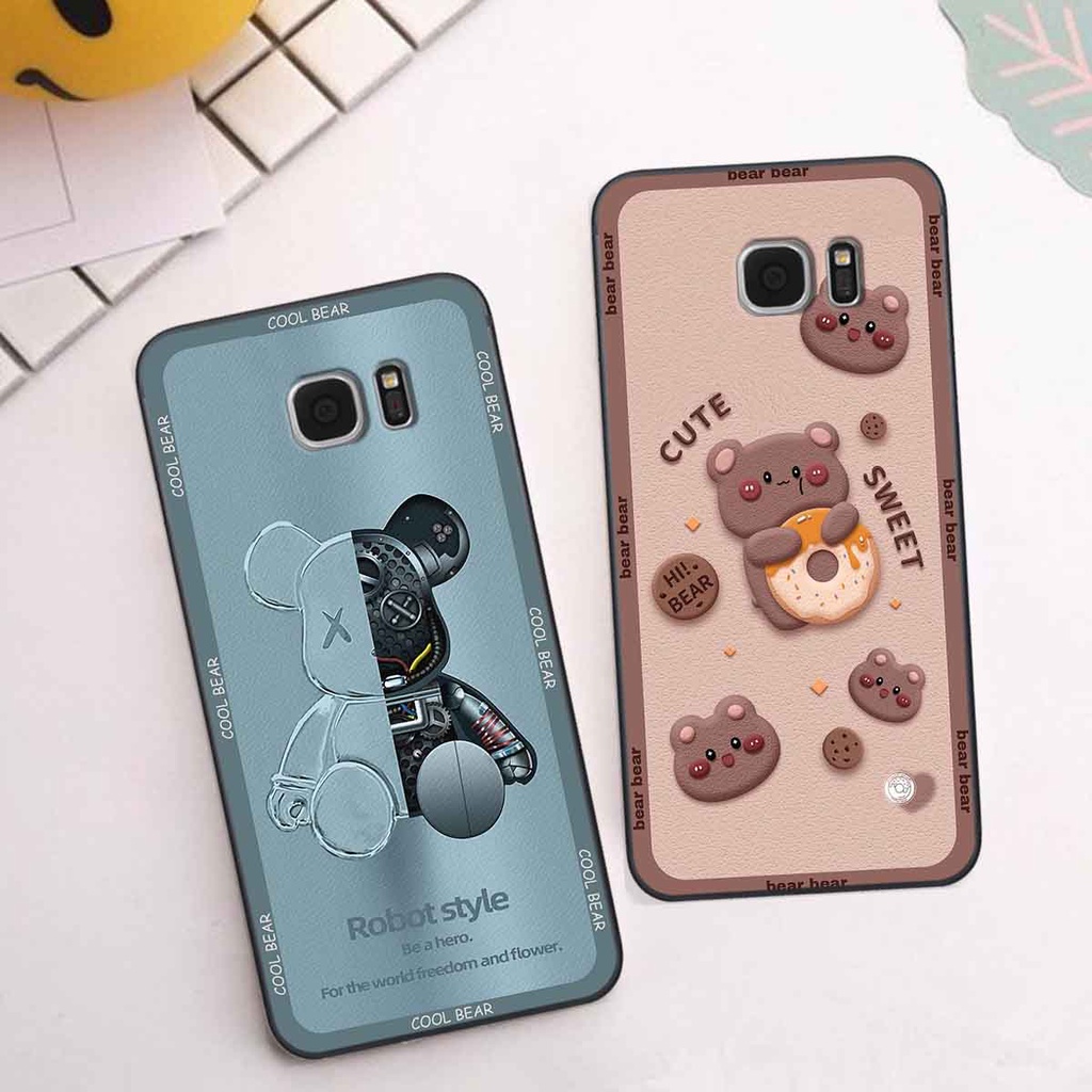 Ốp Samsung S6 / S6 EDGE / S7 / S7 EDGE bear brick, gấu đáng yêu, dễ thương