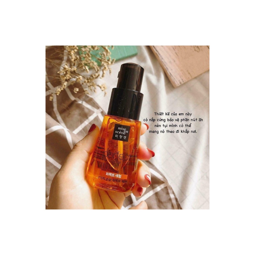 Dưỡng tóc Mise En Scene Perfect 80ml Golden Morocco 80ml giàu vitamin E,dưỡng chất phục hồi tóc sơ, khô, Ép, Uốn, Nhuộm