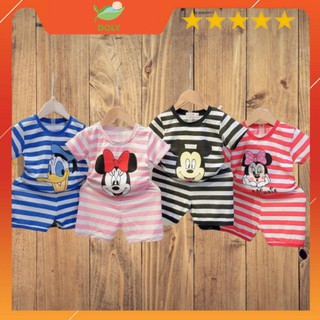 Bộ Mickey Cộc Tay Cho Bé Trai Và Bé Gái Từ 8 - 20kg DOLY STORE