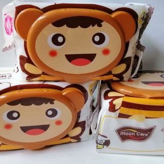 [MUA 6 TẶNG 1] Khăn giấy ướt Moon Care Baby Wipes - Không mùi, không cồn dành riêng cho da nhạy cảm