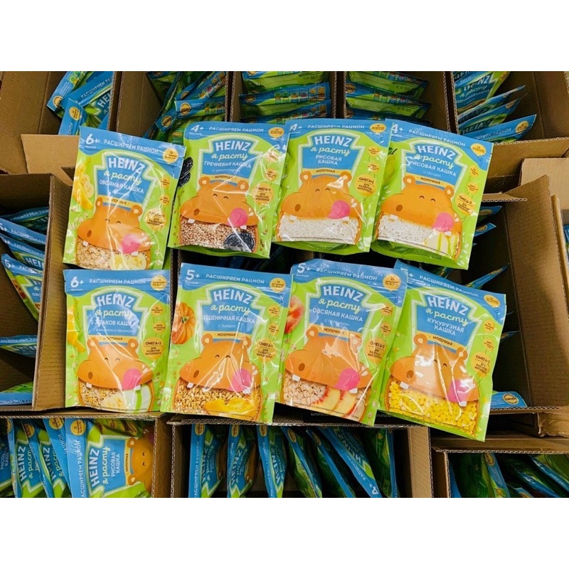 Bột ăn dặm Hienz Nga 200g đủ vị mẫu mới