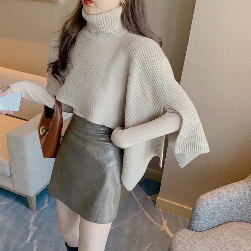 Áo len cổ cao thời trang Hàn Quốc cho nữ