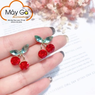 Khuyên Tai Cherry đỏ