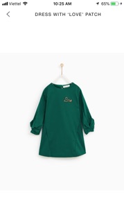 Váy zara kid size 11-12
