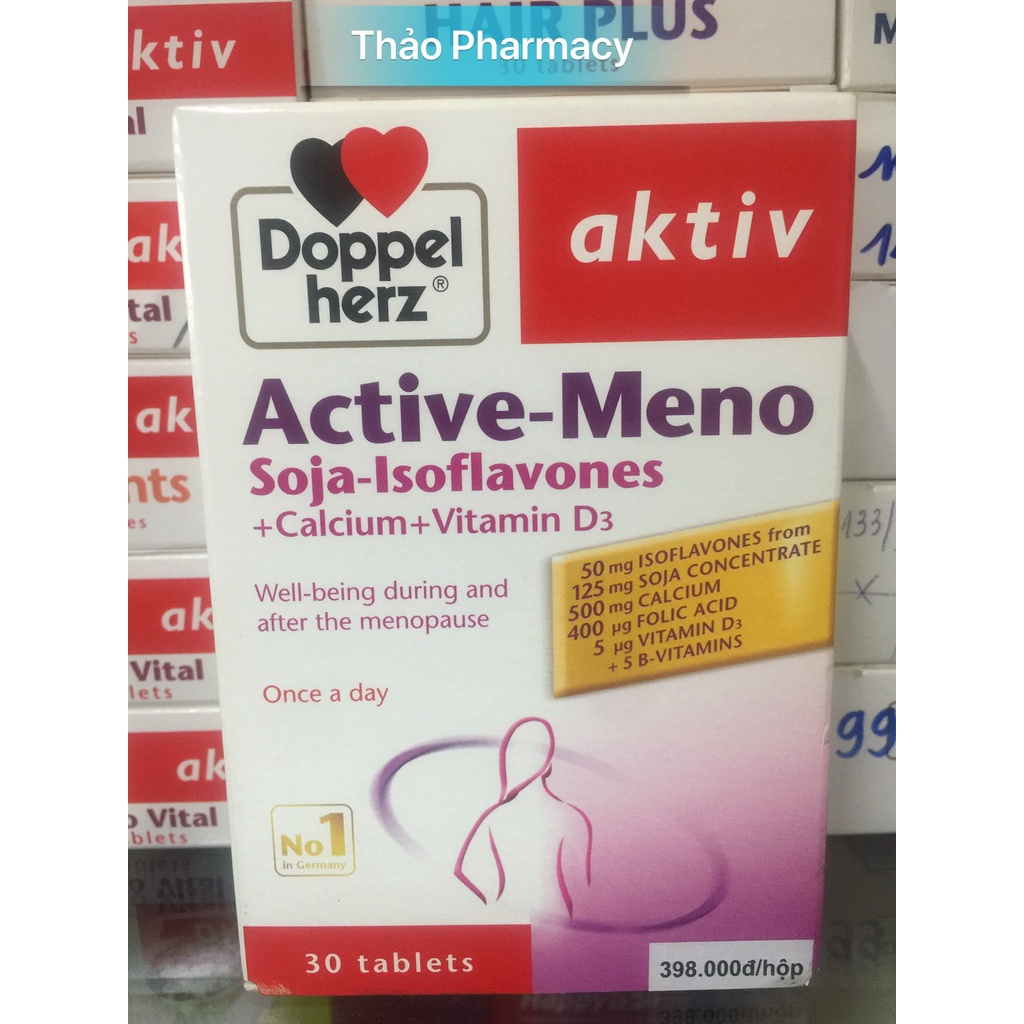 [Nhập Khẩu ĐỨCHỘP 20 VIÊN/ cân bằng nội tiết tố nữ Doppelherz Aktiv Meno ACTI MENO / ACTIVEMENO / PHARMACY Q7