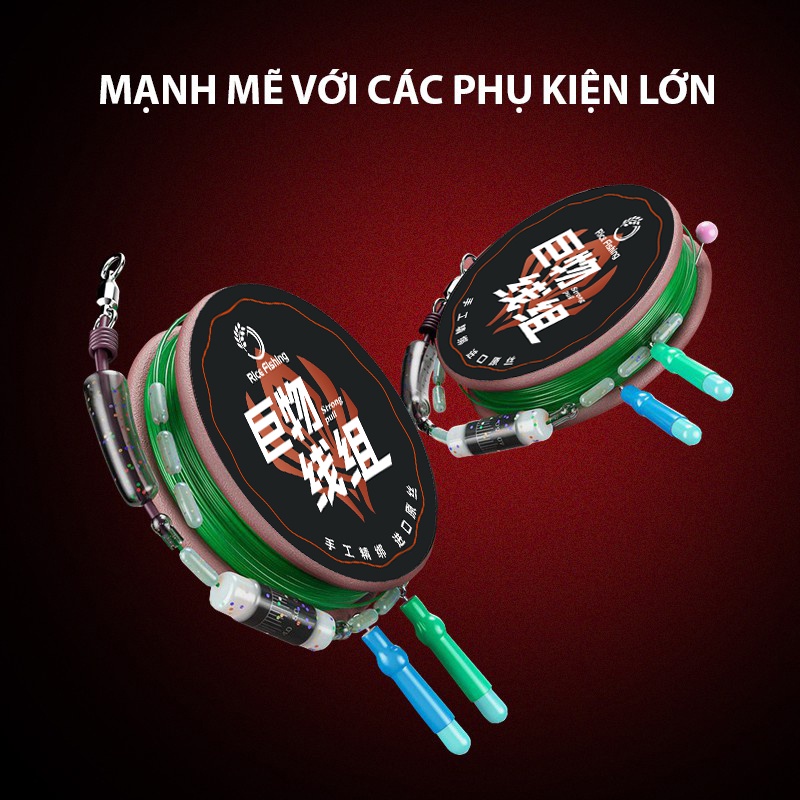 Dây trục quấn săn hàng Xstyle chuyên câu đài câu đơn bọc silicone cao cấp DC-15
