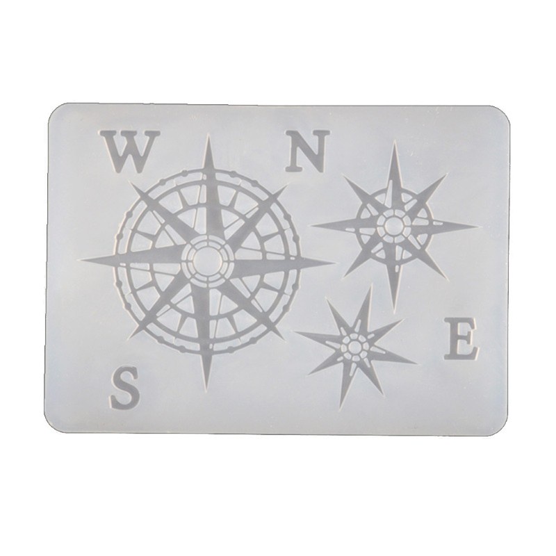 Khuôn Silicone Làm Đánh Dấu Sách Hình Chú Chim / La Bàn Bằng Nhựa Resin