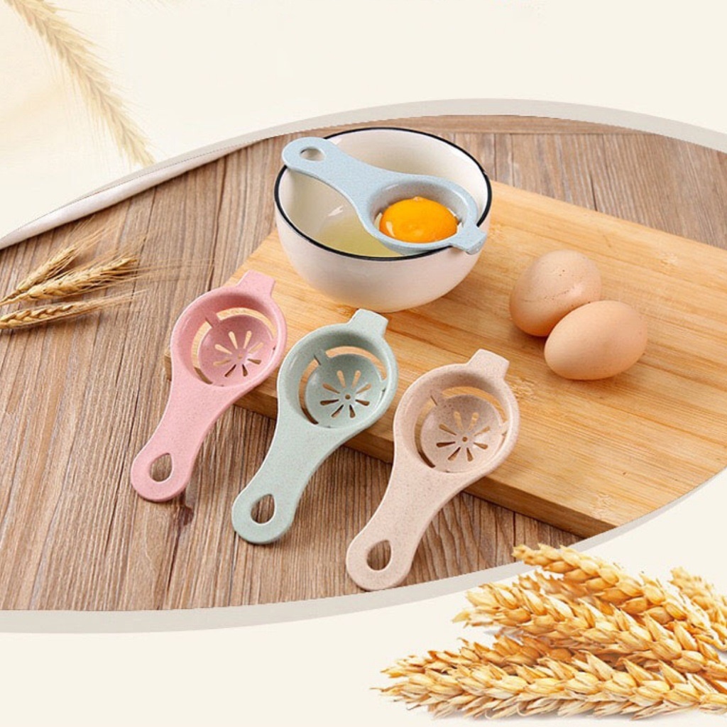 Dụng cụ tách lòng đỏ trứng nhựa lúa mạch an toàn - Đồ tách lòng đỏ trứng tiện dụng thông minh