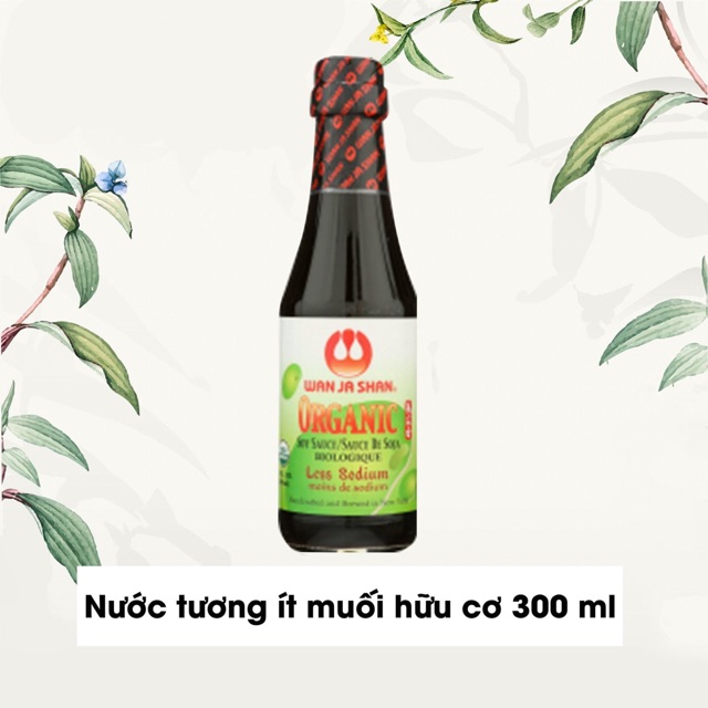 Nước tương hữu cơ ít muối 300ml