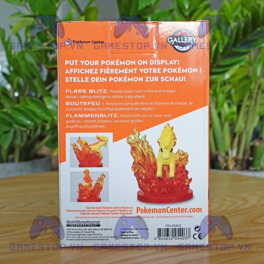 Mô hình Pokemon Ponyta/Poniita 6CM Flare Blitz Gallery nhựa RESIN CHÍNH HÃNG MỸ Pokemoncenter GAL08