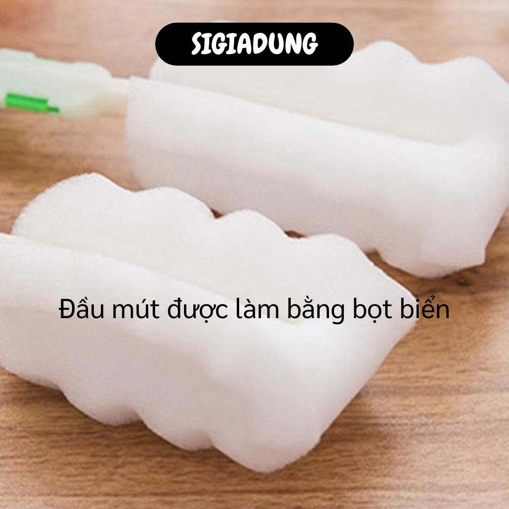 [SGD] Cây Rửa Ly - Cây Cọ Chà Bình Sữa, Chai, Lọ Bằng Mút Xốp Tiện Dụng 8352