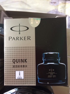 Mực viết máy Parker đen hàng chuẩn (2 tem)