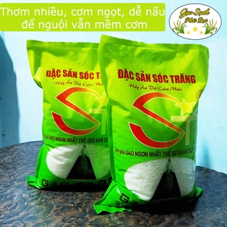 Gạo ST25 Túi 5Kg - Đặc sản Sóc Trăng - Thơm nhẹ, cơm ngọt, rất dẻo, để nguội vẫn mềm , Hàng bao đổi trả - hoàn tiền