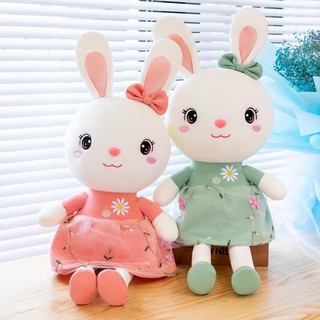 Thỏ bông mặc váy size 39cm và 62cm