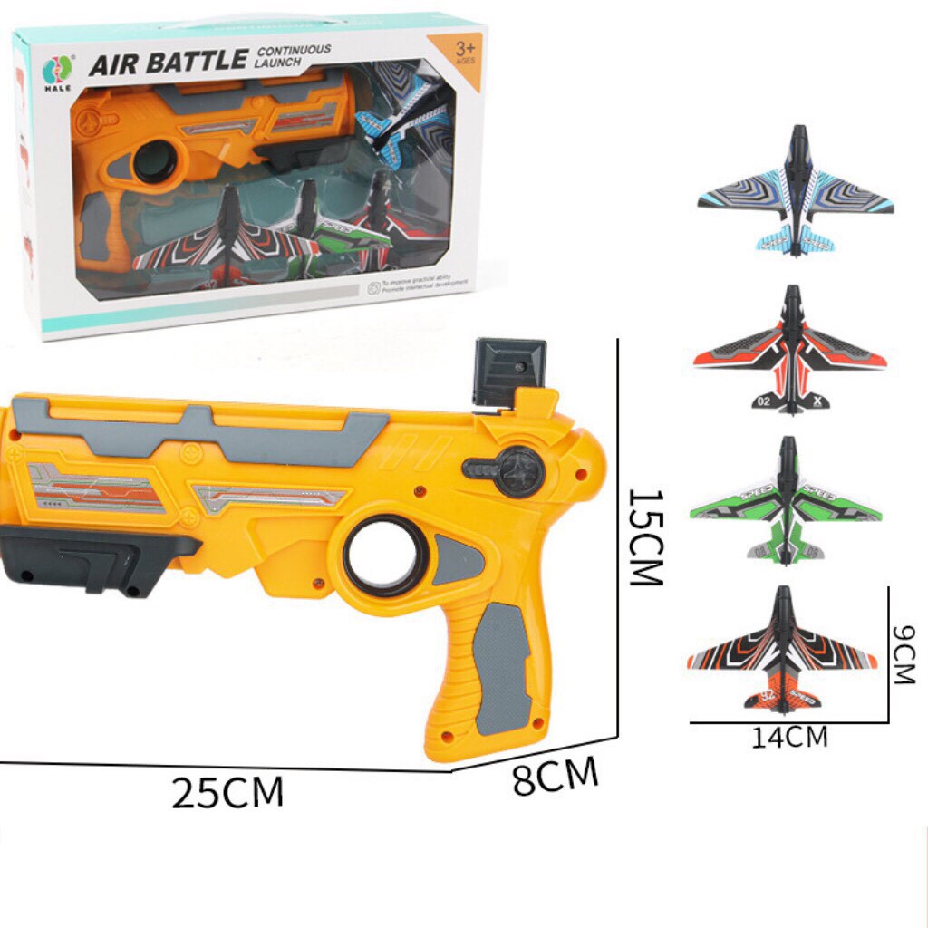 Đồ chơi bắn máy bay 4 tầng,súng phóng máy bay đồ chơi dành cho trẻ em (Loại To Sắn Hàng)