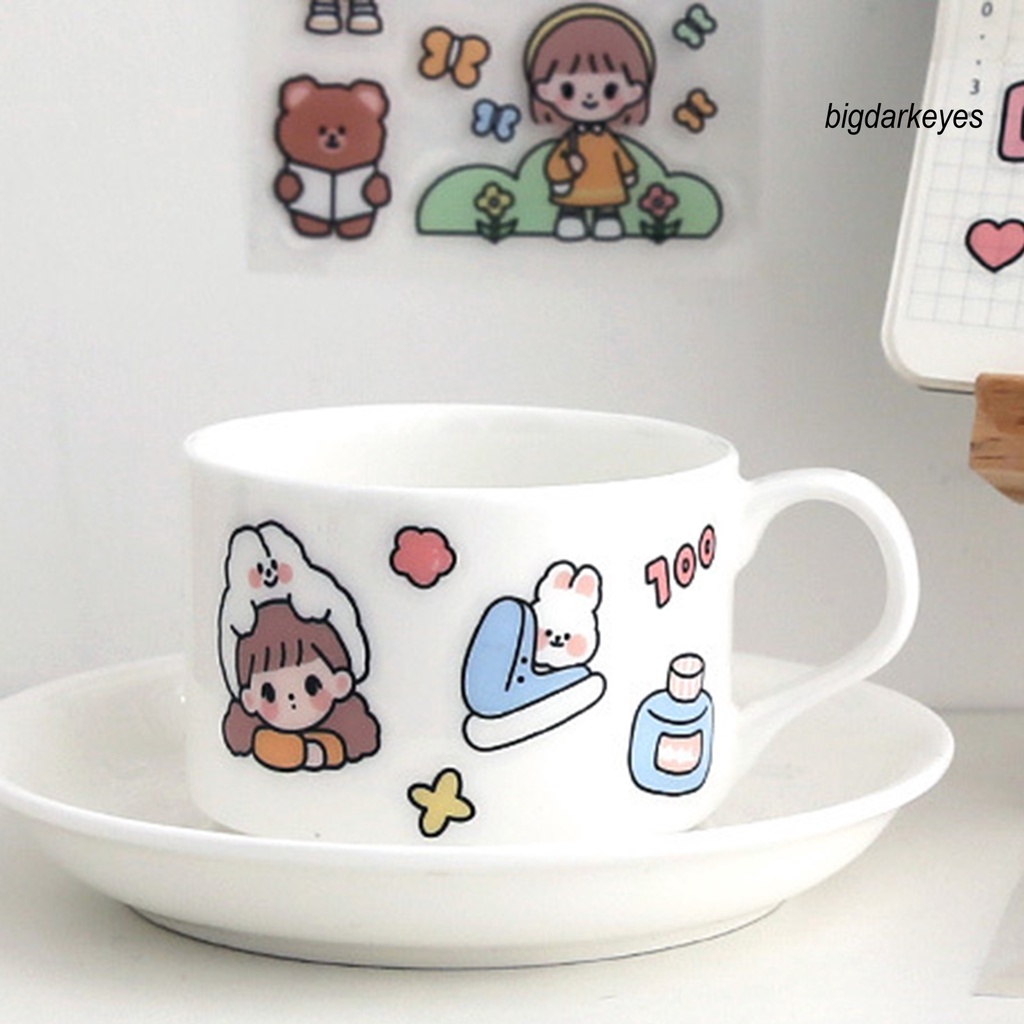 Set 100 Miếng Dán Hoạt Hình Trang Trí Sổ Tay Độc Đáo