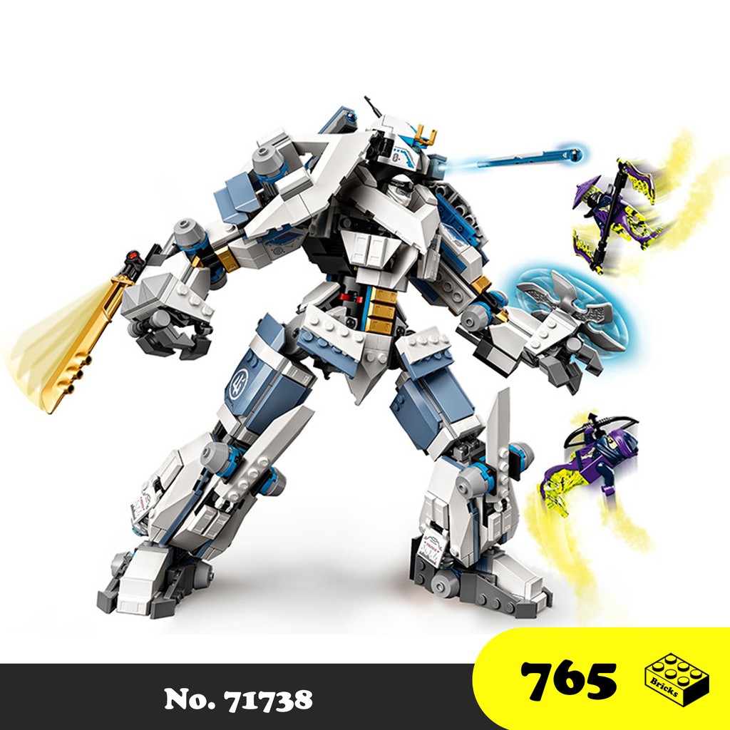 Đồ chơi lắp ráp Robot Mech 7188 Ninja Go - No. 71738 Mecha Titan Phantom - Xếp hình thông minh 765 mảnh ghép