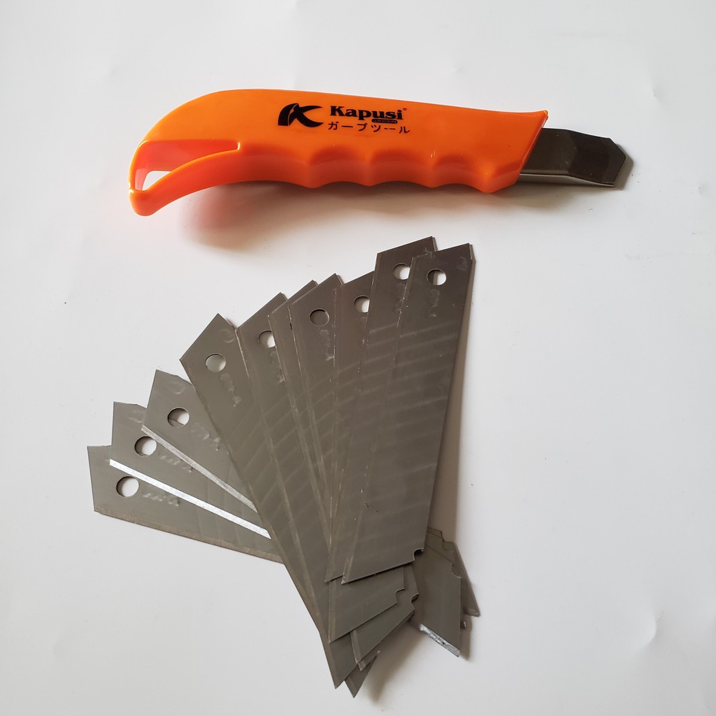 Dao dọc giấy, cắt giấy, ghép cành Kapusi kèm 10 lưỡi dao
