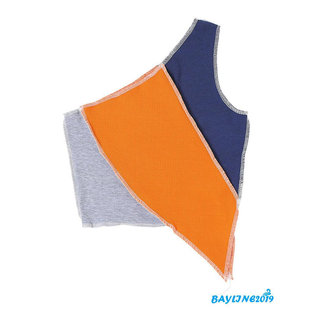 Áo Thun Gân Tay Dài 1 Vai Quyến Rũ Cho Nữ