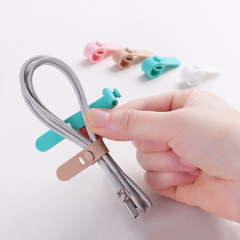 Bộ 4 Kẹp Silicone Cố Định Dây Cáp