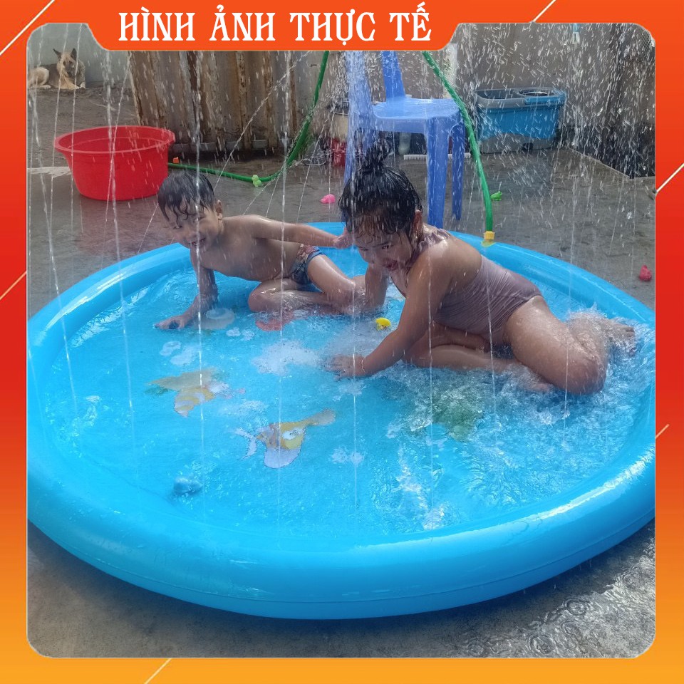 Bể bơi phao bơi, Thảm phao phun nước hình tròn giải nhiệt mùa hè cho bé