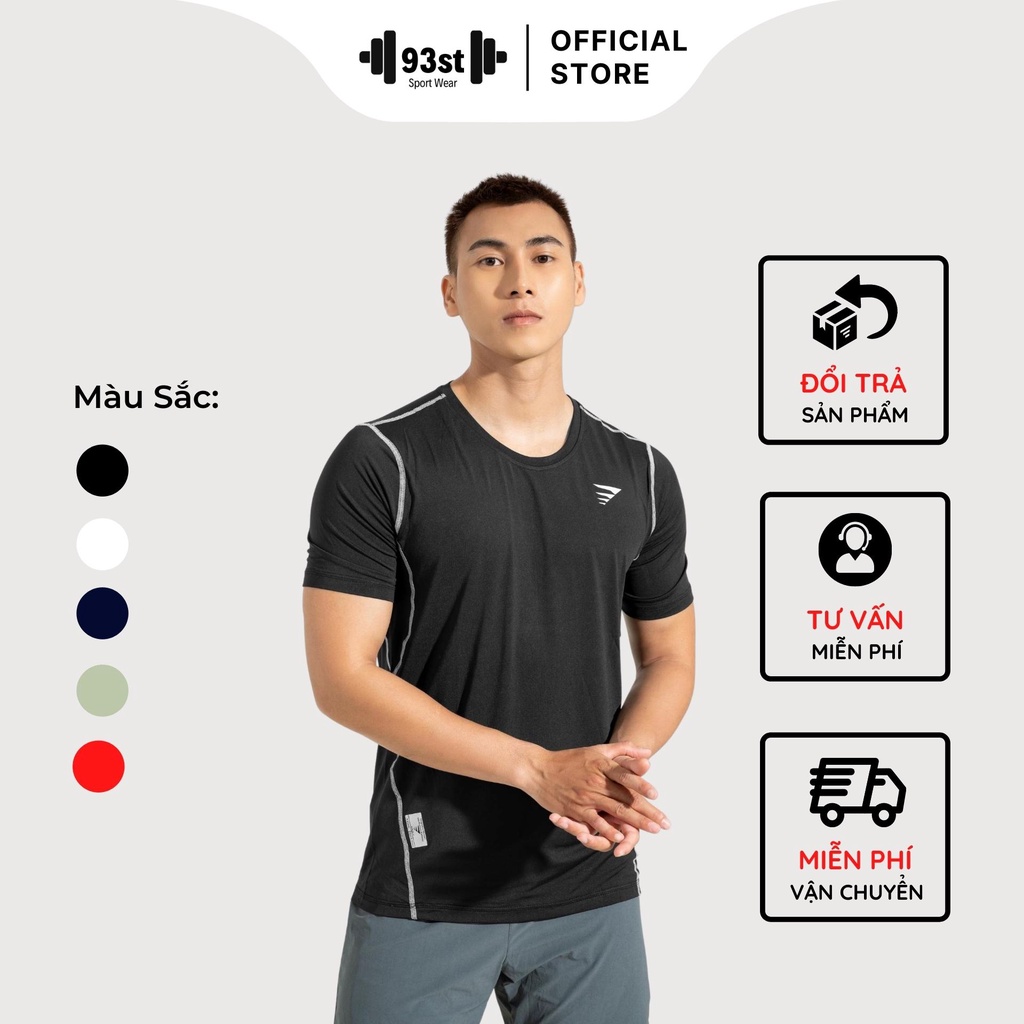 Áo thun body giữ nhiệt thể thao nam tay ngắn pro Combat, Áo thun tập Gym, đá bóng Nam tay ngắn, by 93st Sport Wear.