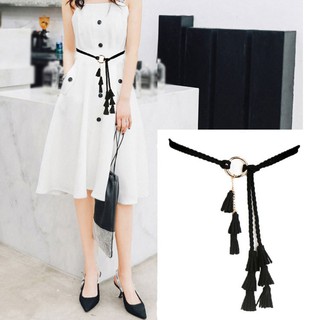 Thắt lưng bện viền Bohemian thời trang nữ KAKUALKY