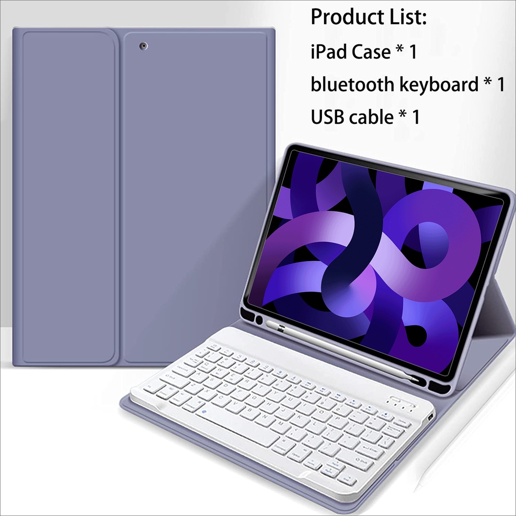 Ốp Máy Tính Bảng Kèm Bàn Phím Cho iPad pro 12.9 4nd-5nd 2022 10.2-Air 4 / Air5 10.9-pro 11-10.5 iPad 9th mini5 / 4 / 6th gen / 9.7 / iPad