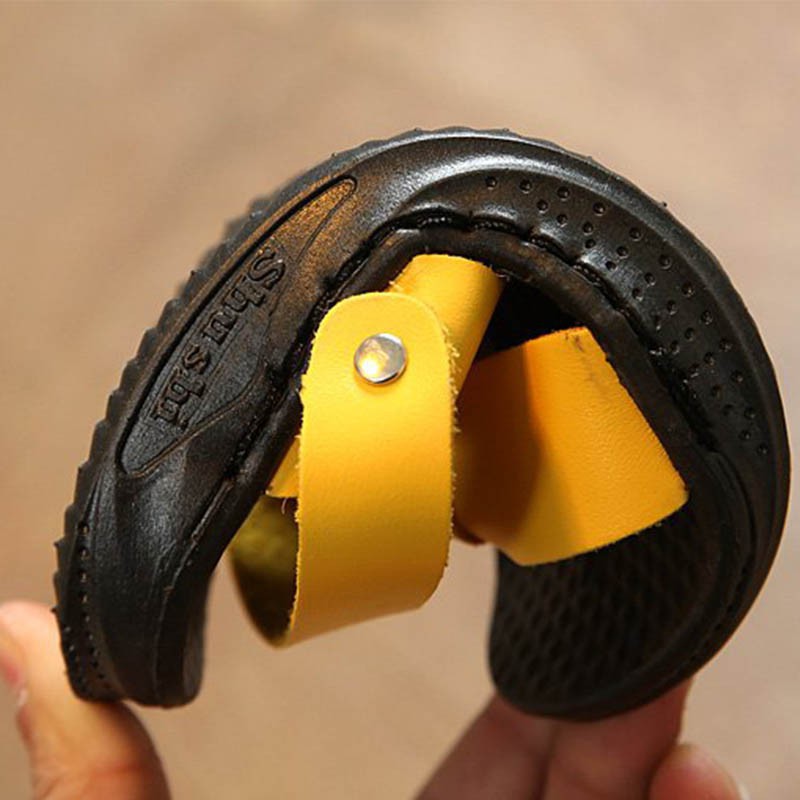 Giày sandal da mềm mại đi biển cho bé