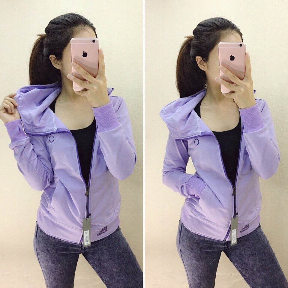 Áo khoác da cá thêu chữ