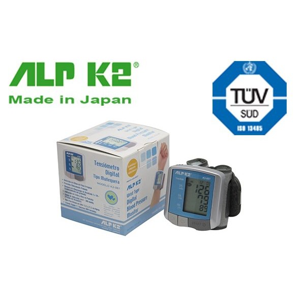 Máy đo huyết áp cổ tay điện tử tự động Alpk2 061 Made in Japan