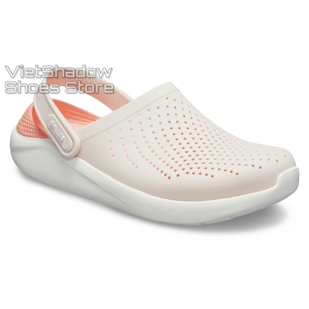 Dép bít đầu - Sục nhựa LITERIDE - Chất liệu nhựa PVC kết hợp EVA siêu nhẹ, không thấm - Màu hồng nhạt, lót hồng | BigBuy360 - bigbuy360.vn