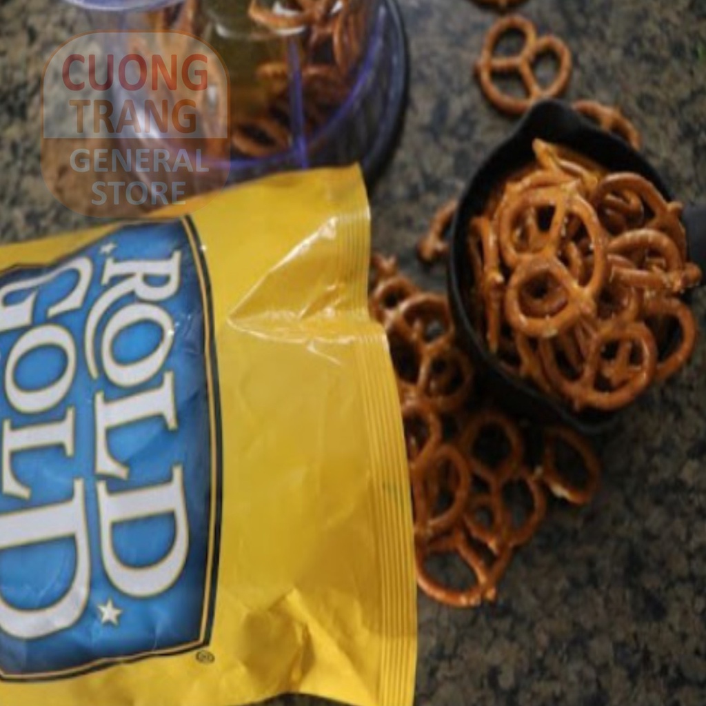 Snack bánh vòng fritolay's rold gold thins pretzels 283.4g