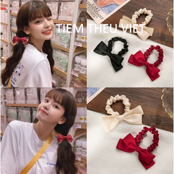 Dây Buộc Tóc Nơ Tiệm Thêu Việt