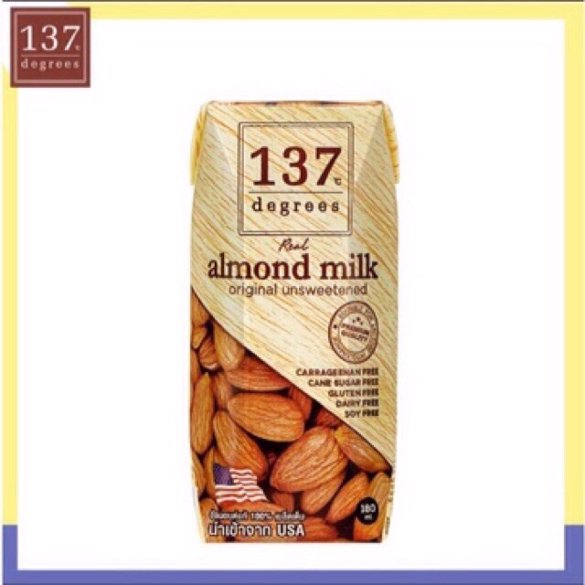 Sữa Hạnh Nhân 137 Degrees Không Đường 180ml