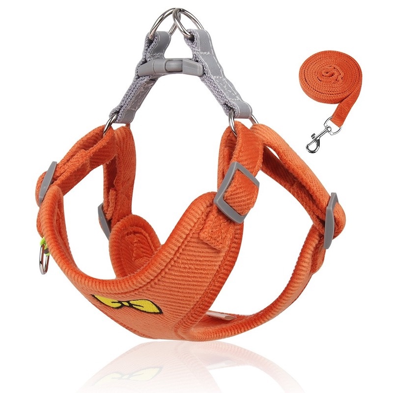 Dây Dắt Thú Cưng Đi Dạo Bằng Vải Nhung Thêu Hình Trái Tim Kích Thước Nhỏ Và Vừa